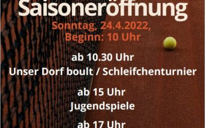 Saisoneröffnung des TC Gresaubach